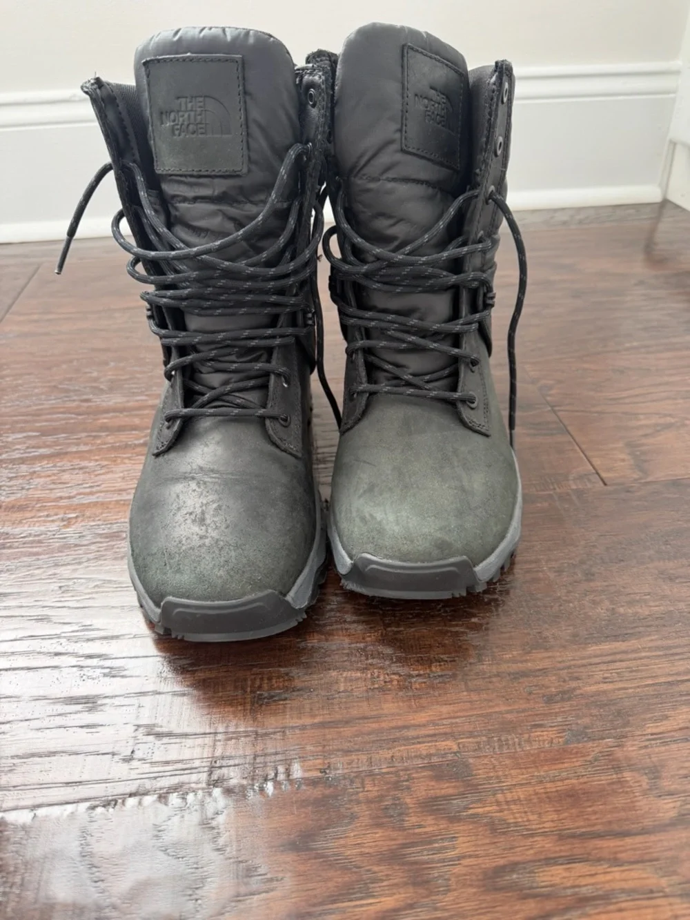 The North Face Black Military-Style Lace Boots
